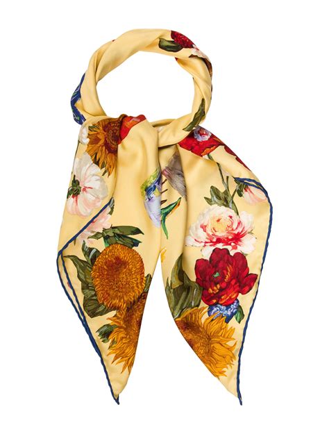 gucci flower scarf.